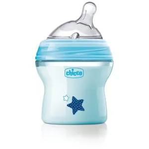 Chicco Natural Feeling Blue Babyflasche 0m+ 150 ml