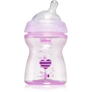 Chicco Natural Feeling Pink Babyflasche 2m+ 250 ml