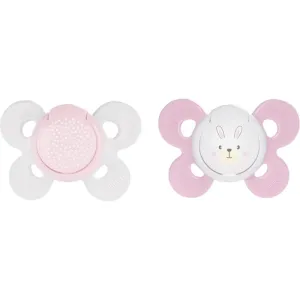 Chicco Physio Comfort 0-6m Schnuller Girl-Dots/Rabbit 2 St