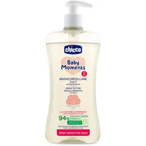 Chicco Baby Moments Sensitive Mizellen-Shampoo Für Körper und Haar 500 ml