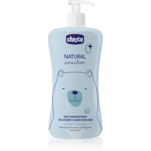 Chicco Natural Sensation Baby Shampoo und Duschgel für Kinder ab der Geburt 0+ 500 ml