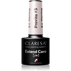 Claresa Extend Care 5 in 1 Provita Basislack für Gelnägel mit regenerierender Wirkung Farbton #3 5 g