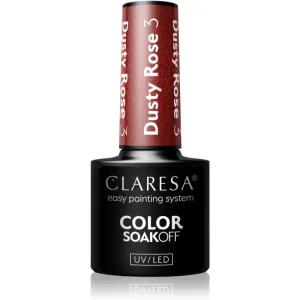 Claresa SoakOff UV/LED Color Dusty Rose Gel-Nagellack Farbton 3 5 g
