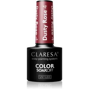 Claresa SoakOff UV/LED Color Dusty Rose Gel-Nagellack Farbton 4 5 g