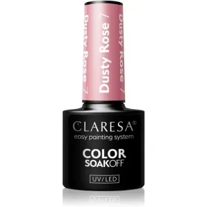 Claresa SoakOff UV/LED Color Dusty Rose Gel-Nagellack Farbton 7 5 g