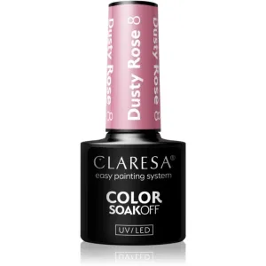 Claresa SoakOff UV/LED Color Dusty Rose Gel-Nagellack Farbton 8 5 g