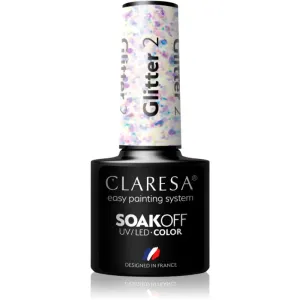 Claresa SoakOff UV/LED Color Glitter Gel-Nagellack Farbton 2 5 g