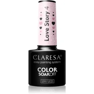 Claresa SoakOff UV/LED Color Love Story Gel-Nagellack Farbton 4 5 g