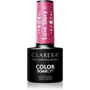 Claresa SoakOff UV/LED Color Love Story Gel-Nagellack Farbton 6 5 g