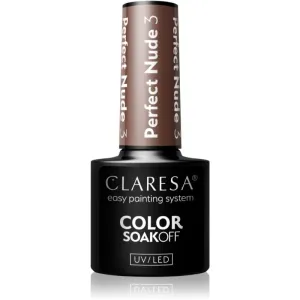Claresa SoakOff UV/LED Color Perfect Nude Gel-Nagellack Farbton 3 5 g
