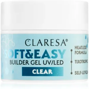 Claresa Soft&Easy Builder Gel Basisgel für Nägel Farbton Clear 12 g