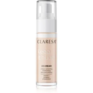 Claresa Keep It Nude Hydratisierendes Make Up zum vereinheitlichen der Hauttöne Farbton 101 Light 33 g