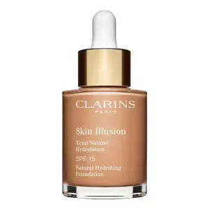 Clarins Skin Illusion Natural Hydrating Foundation Flüssiges Make Up mit Hydratationswirkung 112 Amber 30 ml