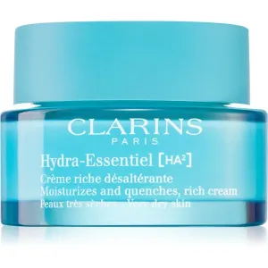Clarins Hydra-Essentiel [HA²] Rich Cream reichhaltige feuchtigkeitsspendende Creme für sehr trockene Haut 50 ml