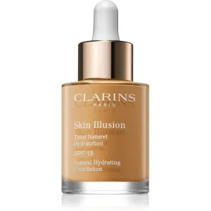 Clarins Skin Illusion Natural Hydrating Foundation aufhellendes, feuchtigkeitsspendendes Foundation LSF 15 Farbton 110 Honey 30 ml