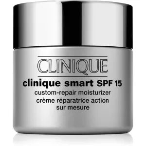 Clinique Clinique Smart™ SPF 15 Custom-Repair Moisturizer feuchtigkeitsspendende Tagescreme gegen Falten für trockene und gemischte Haut SPF 15 75 ml