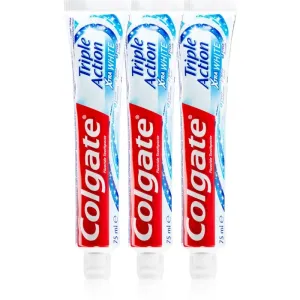 Colgate Triple Action White bleichende Zahnpasta zum Schutz vor Karies und einen gesunden Atem