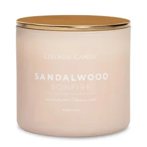 Colonial Candle Duftkerze mit drei Dochten Sandalwood Bonfire 411 g