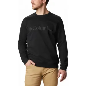 Columbia M LOGO FLEECE CREW Herren Sweatshirt, schwarz, größe S