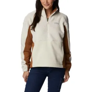 Columbia TREK HYBRID 1/2 ZIP Damen Sweatshirt, beige, größe XS