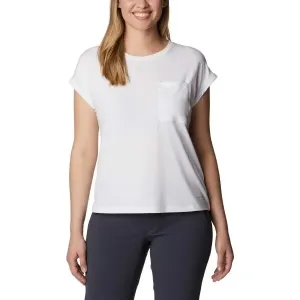 Columbia BOUNDLESS TREK SHORT SLEEVE TEE Damen T-Shirt, weiß, größe XL