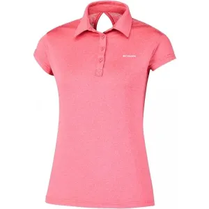 Columbia PEAK TO POINT NOVELTY POLO Polo-Shirt für Damen, rosa, größe S