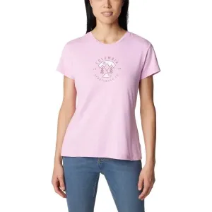 Columbia SLOAN RIDGE™ GRAPHIC SS TEE Damen T-Shirt, rosa, größe L