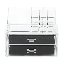 Compactor Kosmetik-Organizer Compactor 2 Schubladen, oberes Ablagefach - durchsichtiger Kunststoff