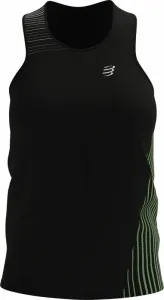 Compressport Performance Singlet W Black/Paradise Green S Laufunterhemd