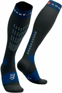 Compressport Alpine Ski Full Socks Black/Estate Blue T1 Laufsocken