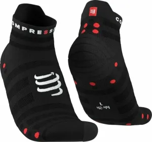 Compressport Pro Racing Socks v4.0 Ultralight Run Low Black/Red T2 Laufsocken