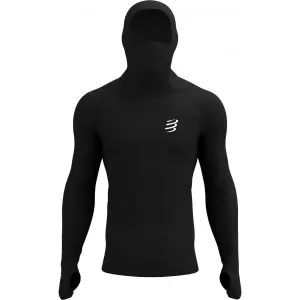 Compressport 3D THERMO ULTRALIGHT RACING HOODIE Herren Sweatshirt, schwarz, größe XL