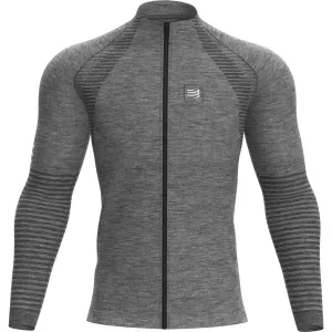 Compressport SEAMLESS ZIP SWEATSHIRT Sweatshirt, grau, größe L