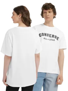 Converse CLASSIC FIT ALL STAR SINGLE SCREEN PRINT TEE Unisex Shirt, weiß, größe S