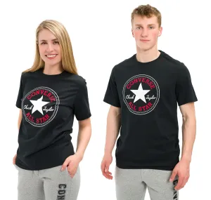Converse STANDARD FIT CENTER FRONT CHUCK PATCH CORE TEE Unisex Shirt, schwarz, größe S