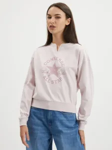 Converse CHUCK PATCH INFILL CREW Damen Sweatshirt, rosa, größe XS