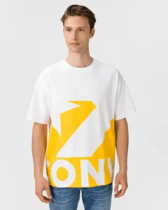 Converse Chevron Icon Remix T-Shirt Gelb Weiß #928877