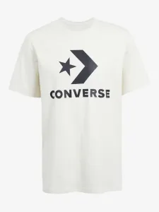 Converse STANDARD FIT CENTER FRONT LARGE LOGO STAR CHEV SS TEE Unisex Shirt, beige, größe M