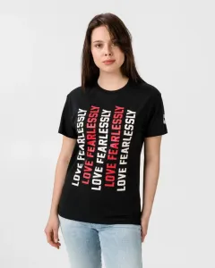Converse Womens Love The Progress 2.0 T-Shirt Schwarz