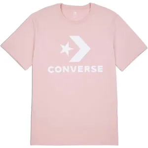 Converse STANDARD FIT CENTER FRONT LARGE LOGO STAR CHEV SS TEE Unisex Shirt, rosa, größe M