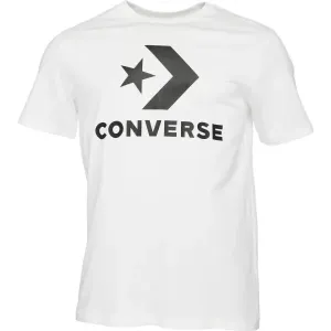 Converse STANDARD FIT CENTER FRONT LARGE LOGO STAR CHEV SS TEE Unisex Shirt, weiß, größe L