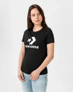 Converse STAR CHEVRON TEE Damen Shirt, schwarz, größe S