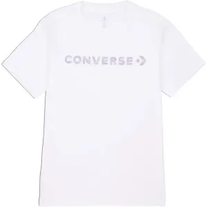 Converse WORDMARK SS TEE Damenshirt, weiß, größe S