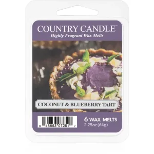Country Candle Coconut & Blueberry Tart duftwachs für aromalampe 64 g