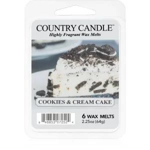 Country Candle Cookies & Cream Cake duftwachs für aromalampe 64 g