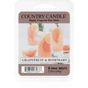 Country Candle Grapefruit & Rosemary duftwachs für aromalampe 64 g