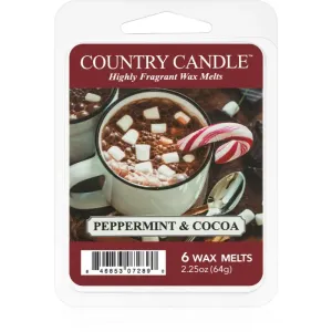 Country Candle Peppermint & Cocoa duftwachs für aromalampe 64 g