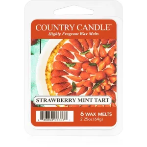 Country Candle Strawberry Mint Tart duftwachs für aromalampe 64 g