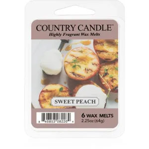 Country Candle Sweet Peach duftwachs für aromalampe 64 g