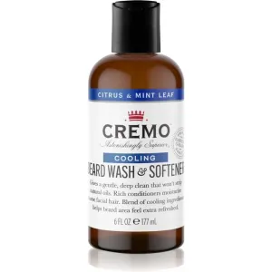 Cremo 2 in 1 Beard Wash & Softener Bartshampoo für Herren Citrus & Mint Leaf 177 ml